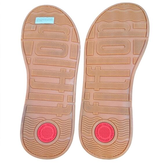 NWOT FitFlop F-Mode Twist Platform Gold Slide Sandals – Sz 9M - Picture 9 of 9